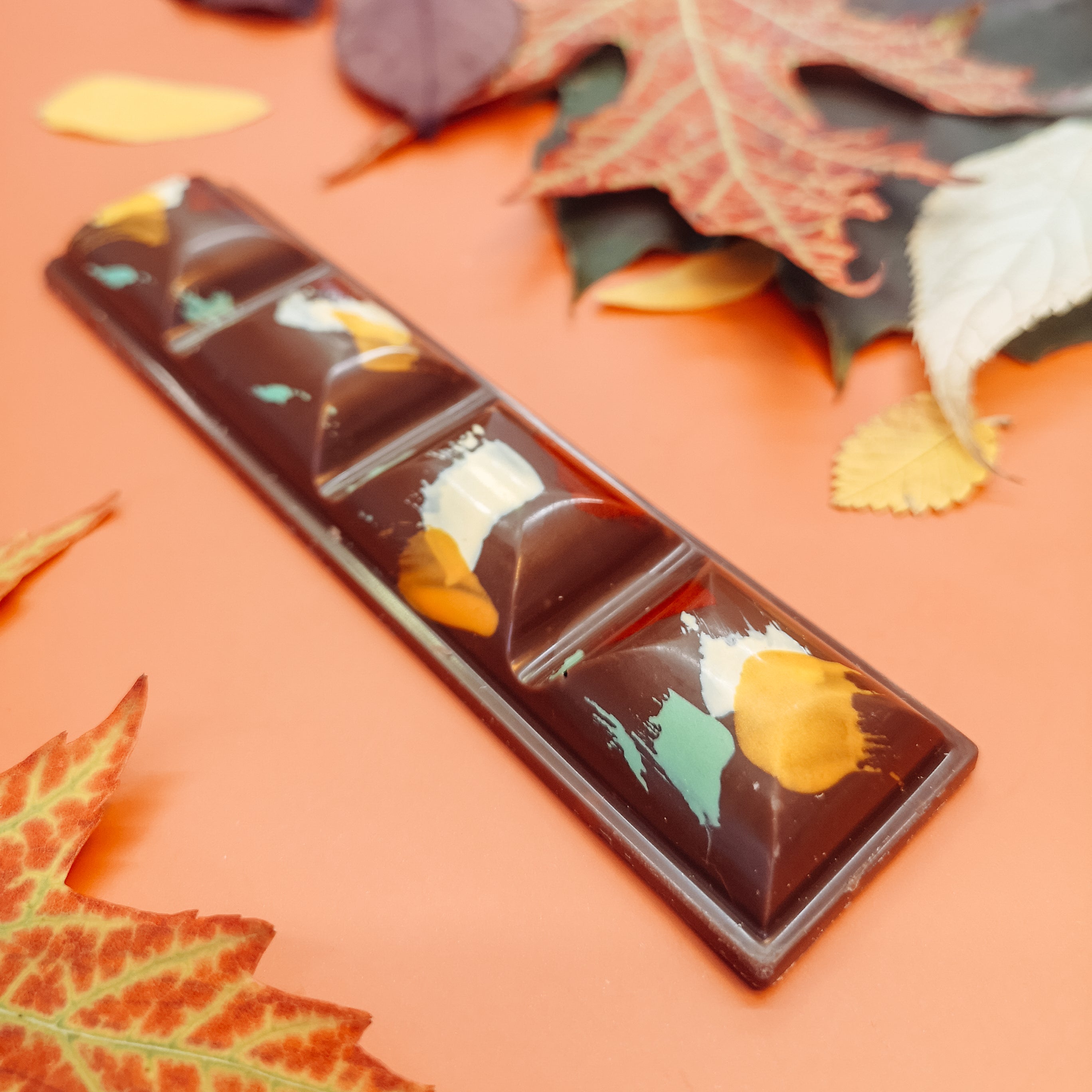 Barre de chocolat au la!t d'avoine à la citrouille épicée