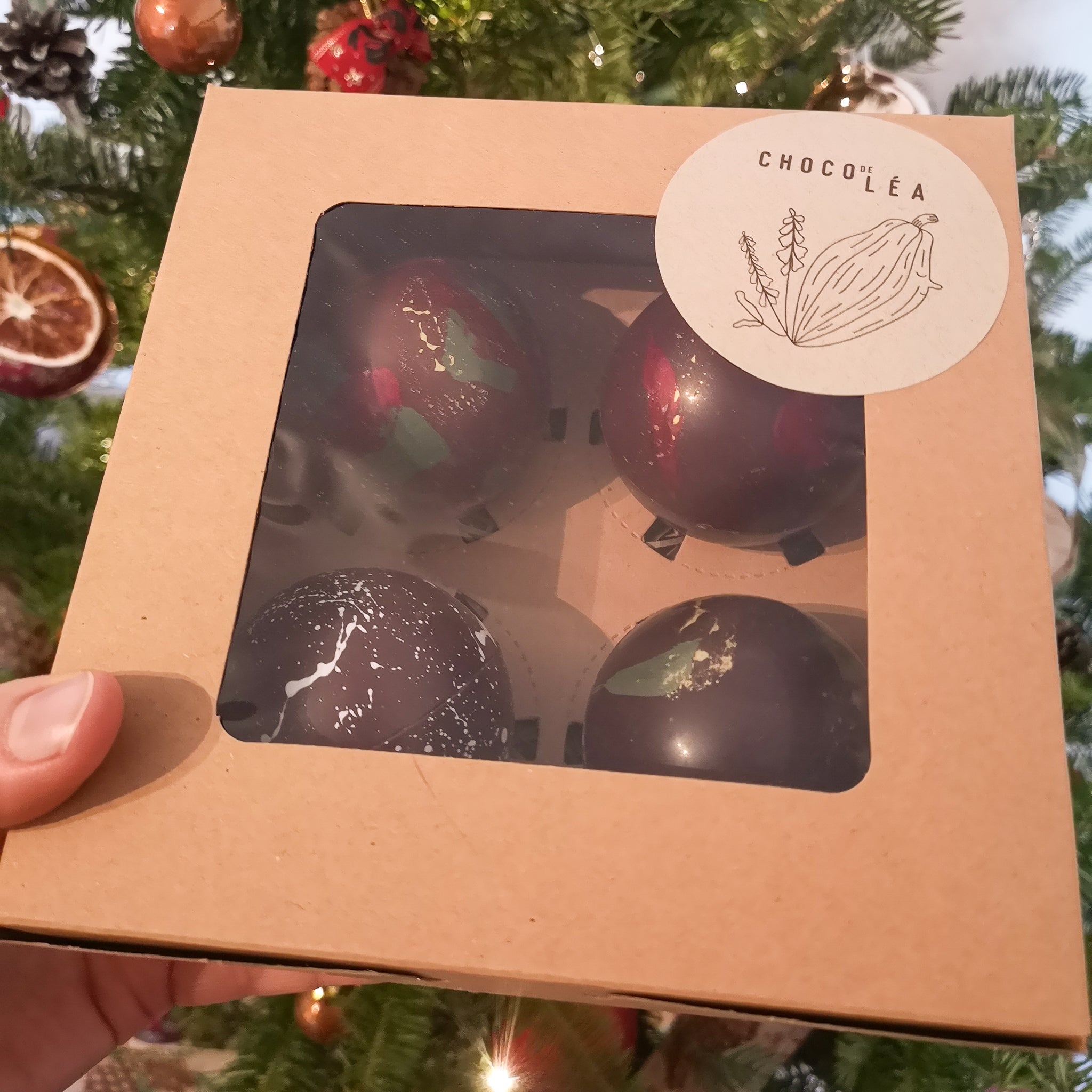 Boîte de 4 bombes de chocolat chaud