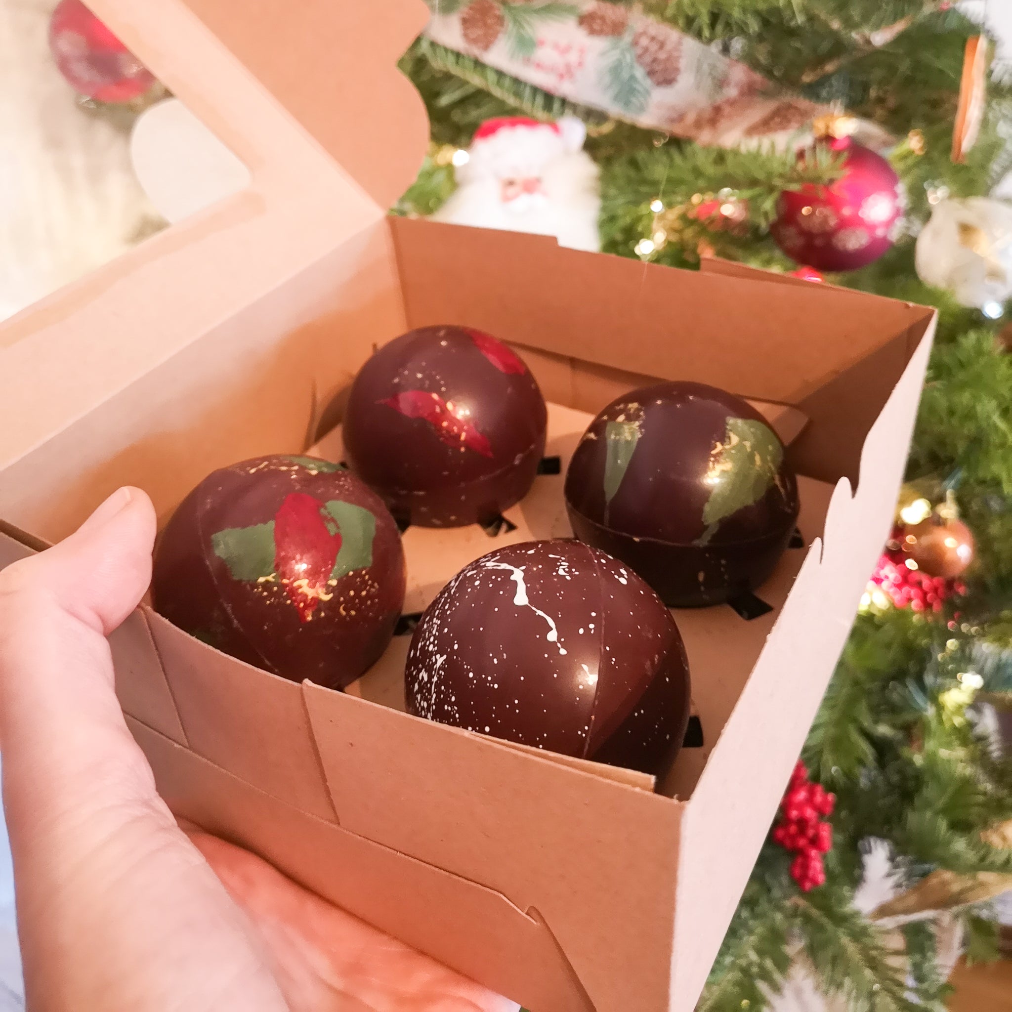 Boîte de 4 bombes de chocolat chaud