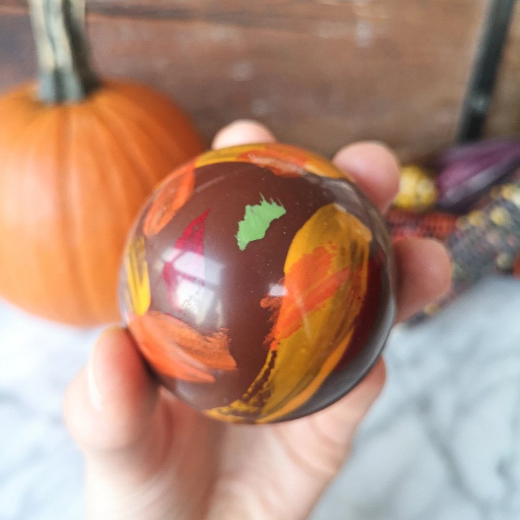 Bombe de chocolat chaud - Chocolat au "lait" d'avoine "pumpkin spice"