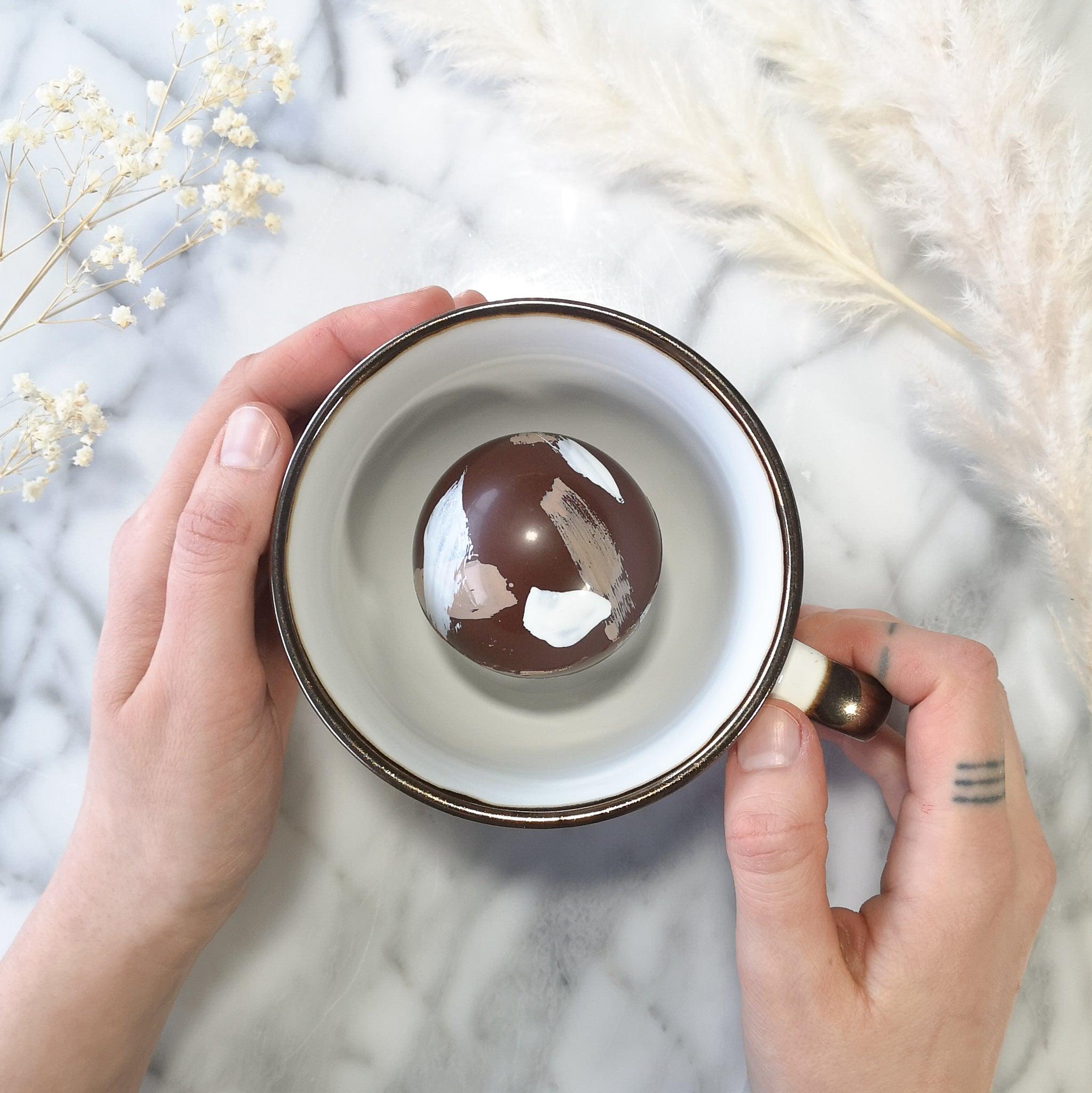 Bombe de chocolat chaud - chocolat au "lait" d'avoine et noisette - Choco de Léa