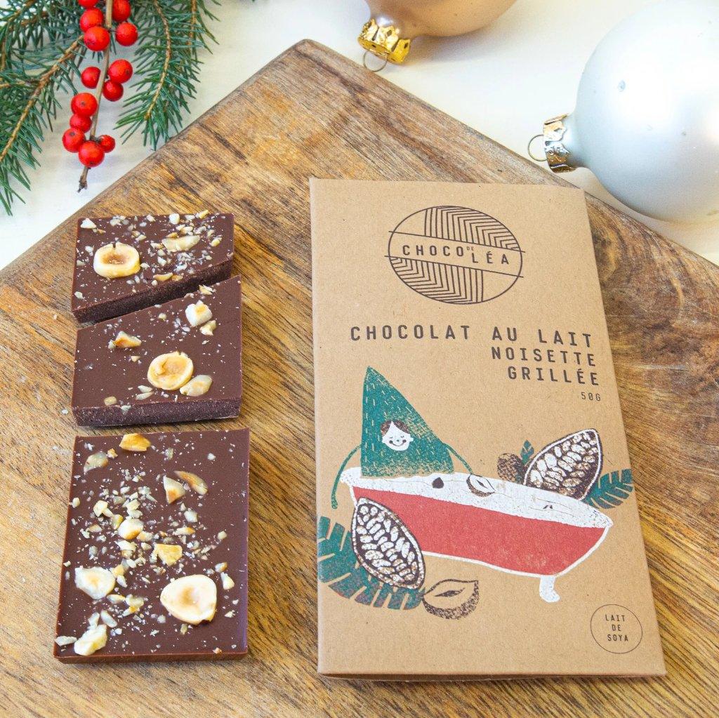 Barre chocolat au "lait" d'avoine, noisette et mélilot - Choco de Léa