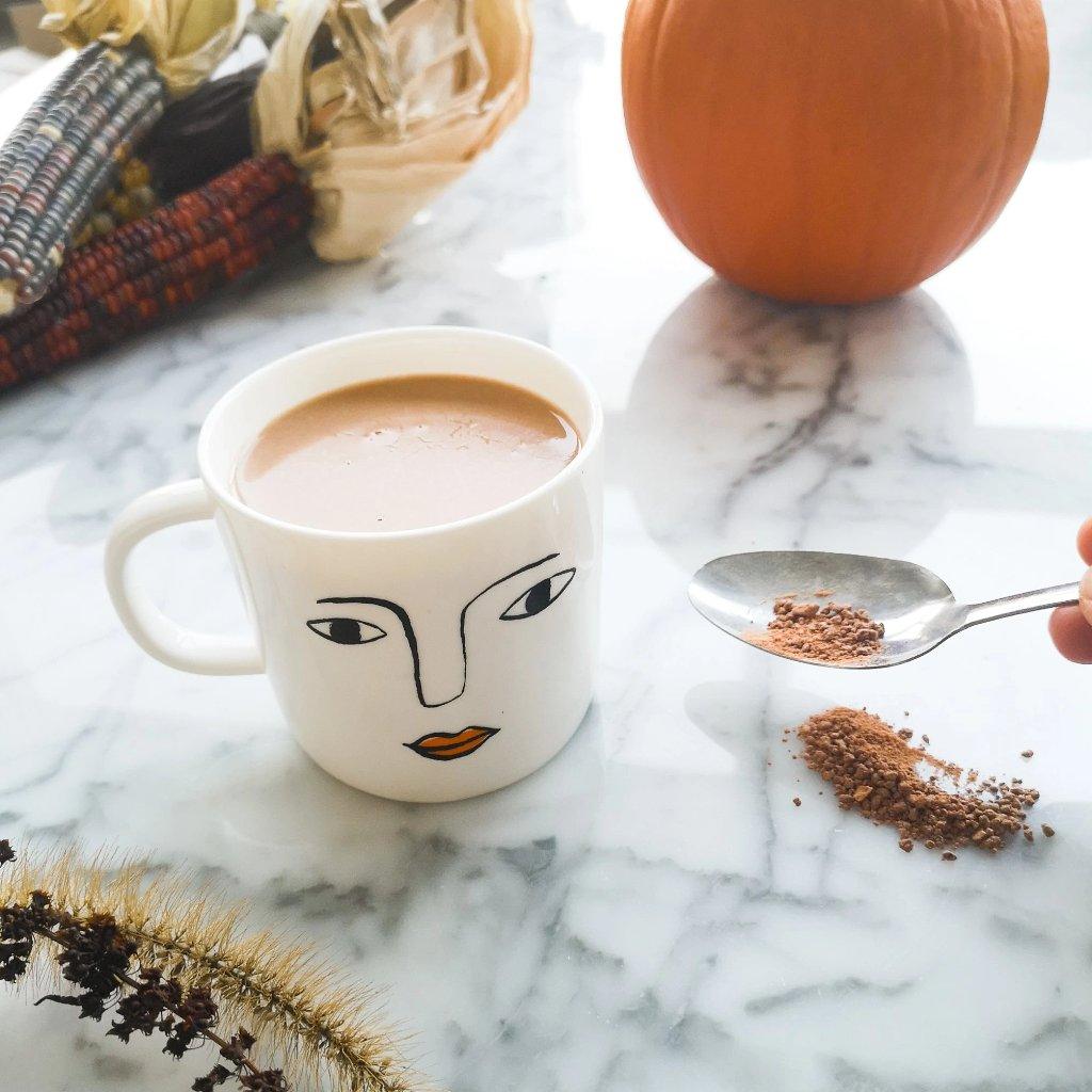 Mélange à chocolat chaud - Chocolat au "lait" d'avoine "pumpkin spice" - Choco de Léa